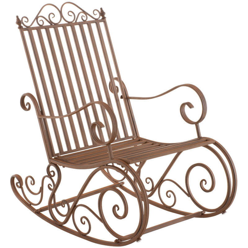 Fauteuil à bascule Smilla, marron