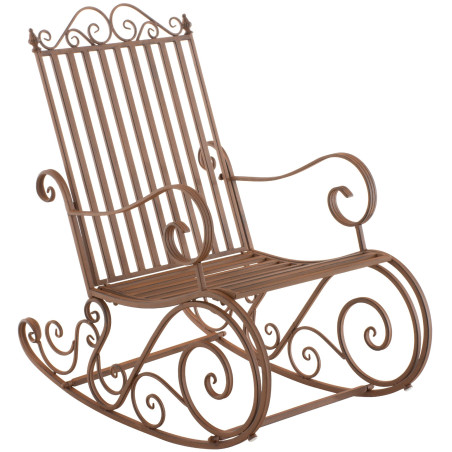 Fauteuil à bascule Smilla, marron