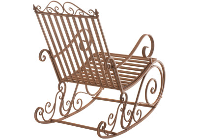 Fauteuil à bascule Smilla, marron