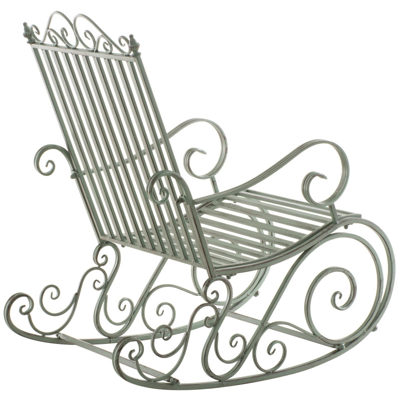 Fauteuil à bascule Smilla, vert antique