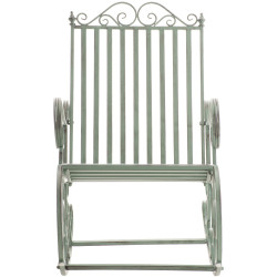 Fauteuil à bascule Smilla, vert antique