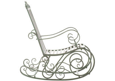 Fauteuil à bascule Smilla, vert antique