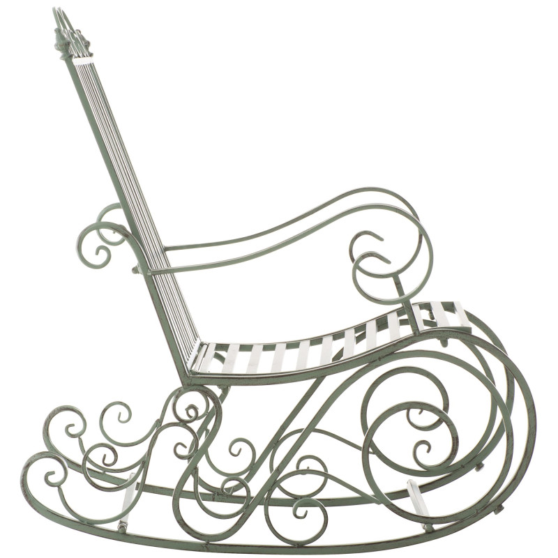 Fauteuil à bascule Smilla, vert antique