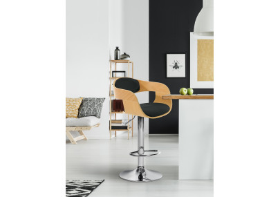 Taburete de bar Kingston Natural/negro