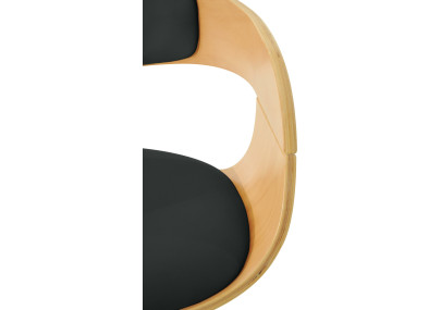 Taburete de bar Kingston Natural/negro