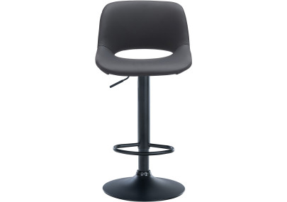 Tabouret de bar Camden, similicuir noir