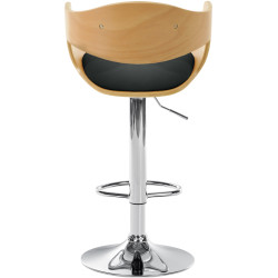 Taburete de bar Kingston Natural/negro