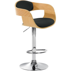 Tabouret de bar Kingston C naturel/noir