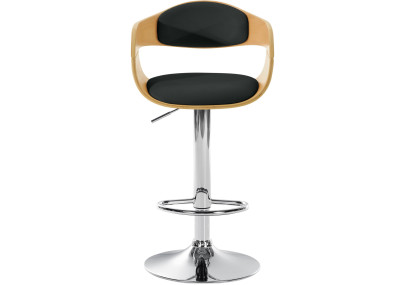 Taburete de bar Kingston Natural/negro