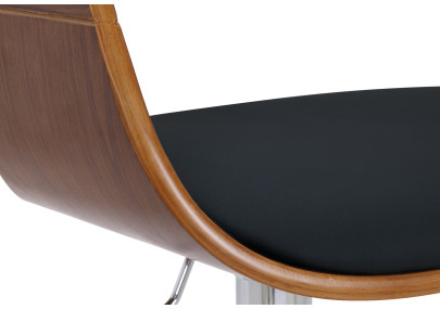 Taburete de bar Kingston Nogal/negro