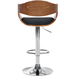 Tabouret de bar Kingston C noyer/noir