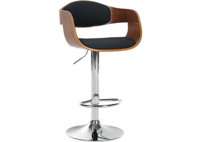 Taburete de bar Kingston Nogal/negro