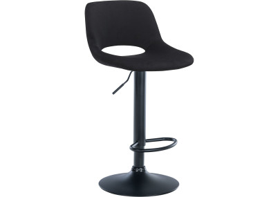 Tabouret de bar Camden en velours noir