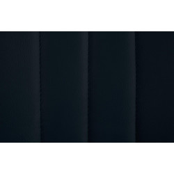 Lot de 2 tabourets de bar Toni, similicuir, noir noir