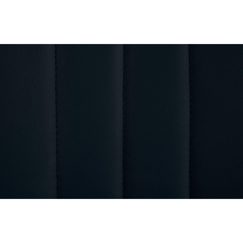 Lot de 2 tabourets de bar Toni, similicuir, blanc/noir