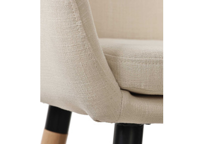 Lot de 2 tabourets de bar Grant tissu beige