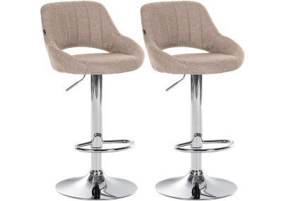 2er Set Barhocker Milet Stoff C