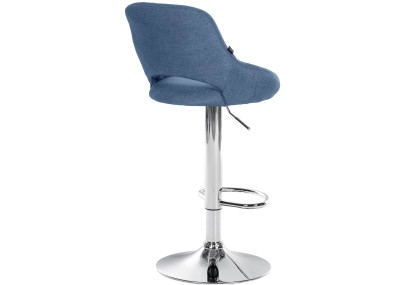 Lot de 2 tabourets de bar Milet tissu C bleu