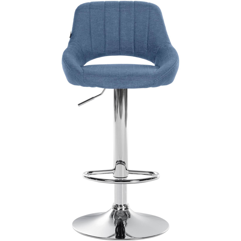 Ensemble de 2 tabourets de bar Milet en tissu C bleu