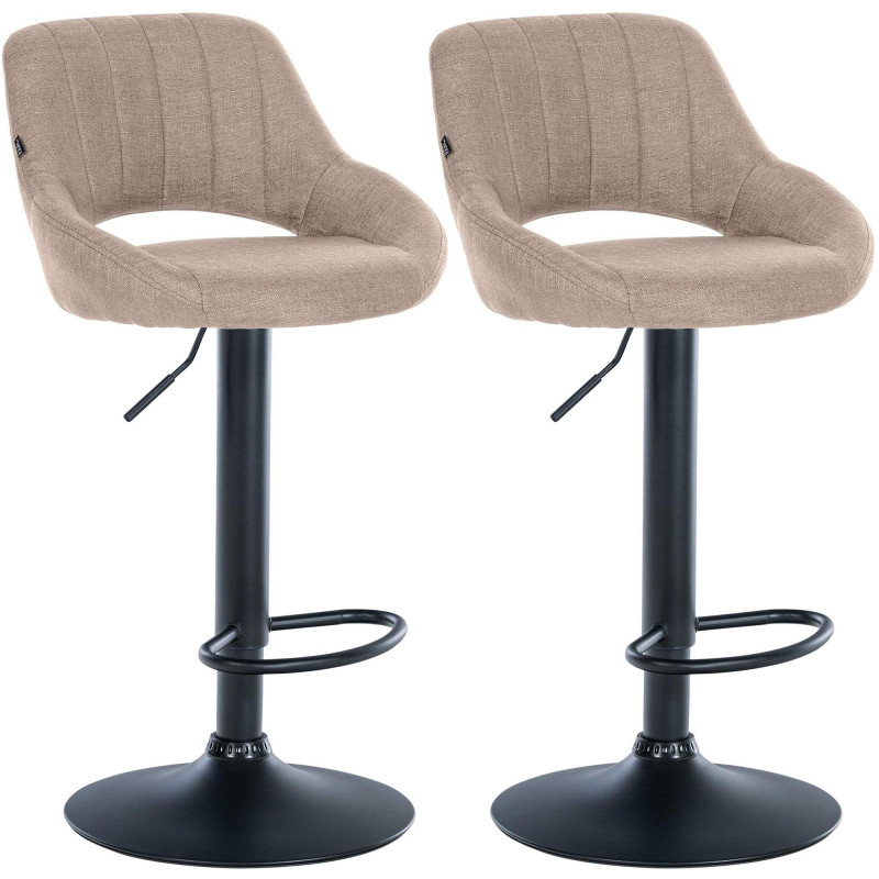 2er Set Barhocker Milet Stoff B