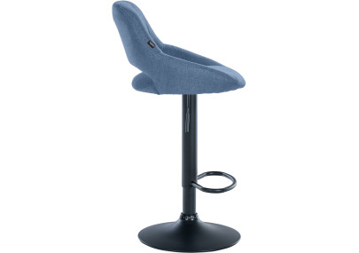 Ensemble de 2 tabourets de bar Milet en tissu bleu B