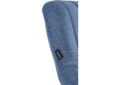 Lot de 2 tabourets de bar Milet tissu W bleu