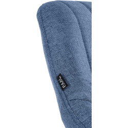 Lot de 2 tabourets de bar Milet tissu W bleu