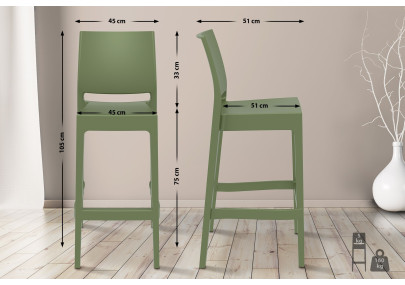 Tabouret de bar Maya Olive