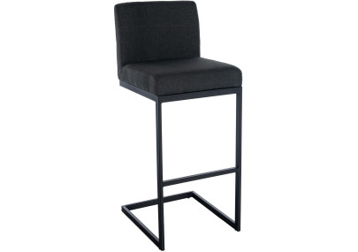 Tabouret de bar Hopewell tissu B gris foncé