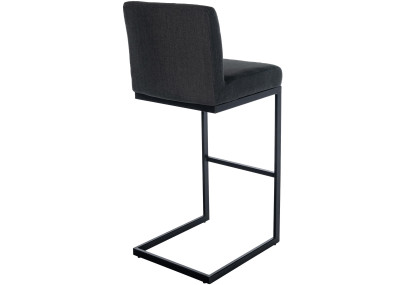 Tabouret de bar Hopewell tissu B gris foncé