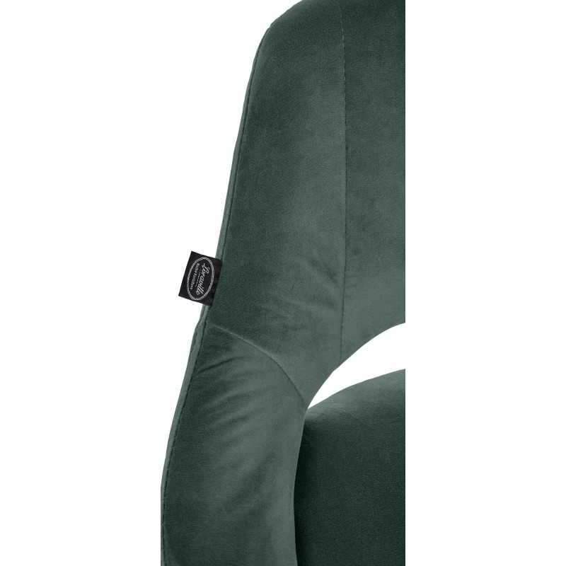 Ensemble de 2 tabourets de bar Milet en velours C vert