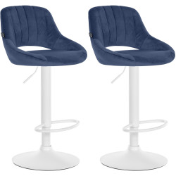 2er Set Barhocker Milet Samt W