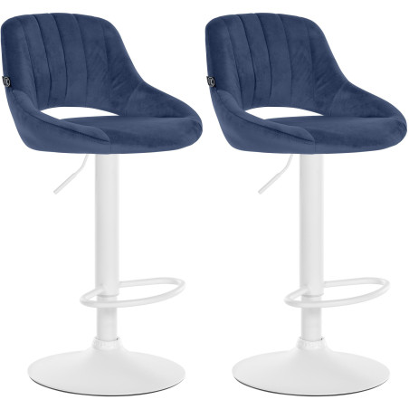 2er Set Barhocker Milet Samt W