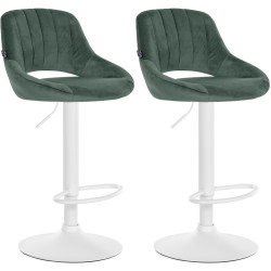 2er Set Barhocker Milet Samt W