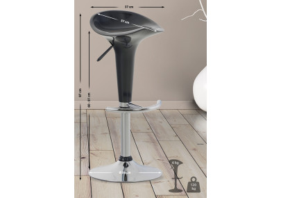 Sgabello da bar Saddle, grigio