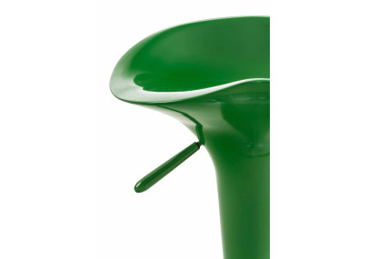 Taburete de bar con forma de silla de montar, verde