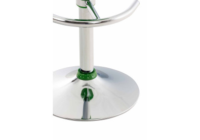 Taburete de bar con forma de silla de montar, verde