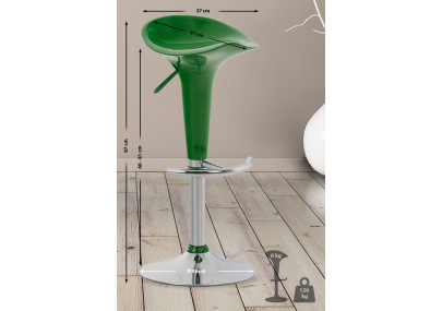 Tabouret de bar Saddle, vert