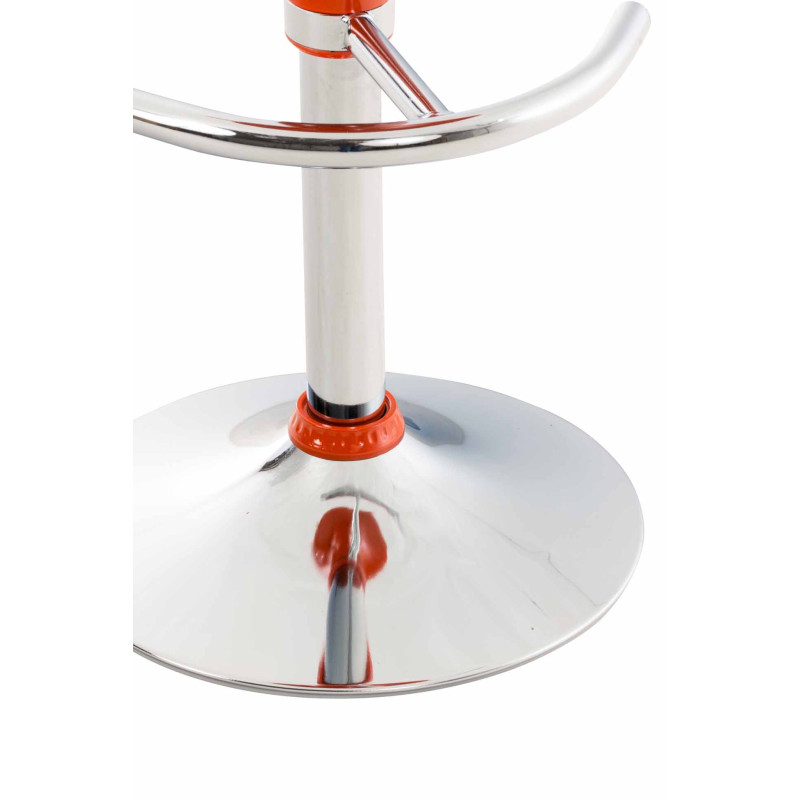 taburete de bar naranja Saddle