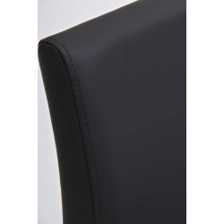 Banqueta de bar Panama E, couro sintético, cinza