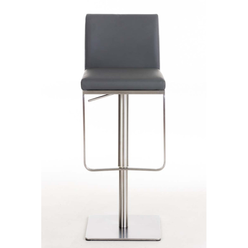 Tabouret de bar Panama E, similicuir, gris