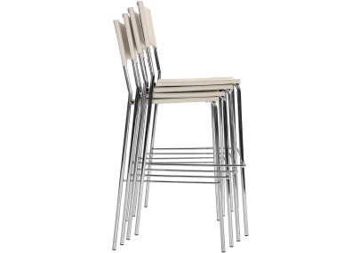 Banqueta de bar Genoa, cor creme