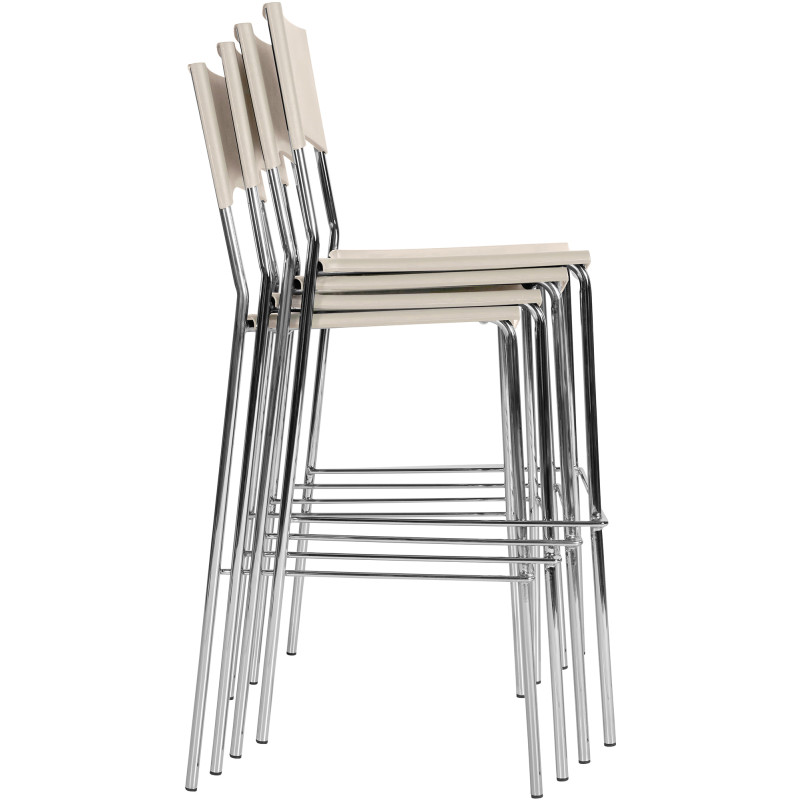 Sgabello da bar Genoa, crema