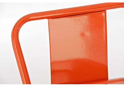 taburete de bar naranja Mason