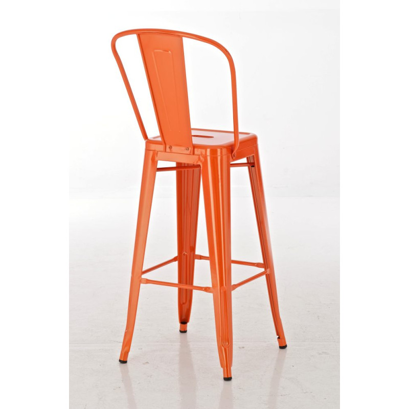 Tabouret de bar orange Aiden