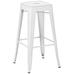 Sgabello da bar Joshua bianco