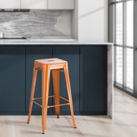 Tabouret de bar orange Joshua