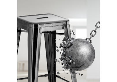 Tabouret de bar Joshua, noir