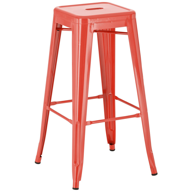 Tabouret de bar rouge Joshua
