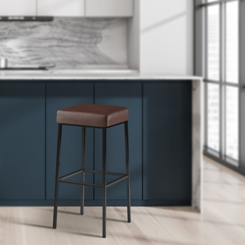 Tabouret de bar marron Montréal B85